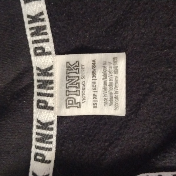 Victoria's Secret PINK Campus Quarter Zip Tropical Floral Embroidery Sweater XS - Picture 2 of 5